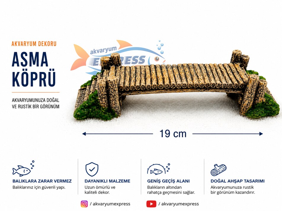 ASMA KÖPRÜ AKVARYUM DEKORU