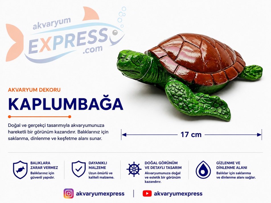 BÜYÜK KAPLUMBAĞA AKVARYUM DEKORU