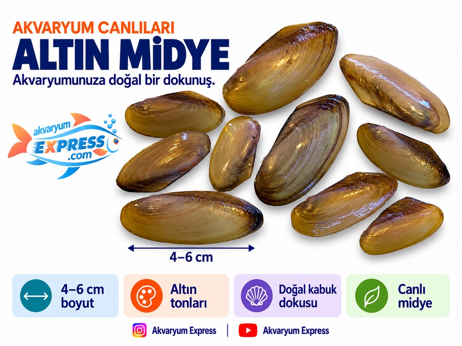 CANLI TATLI SU MİDYESİ KÜÇÜK 1 ADET