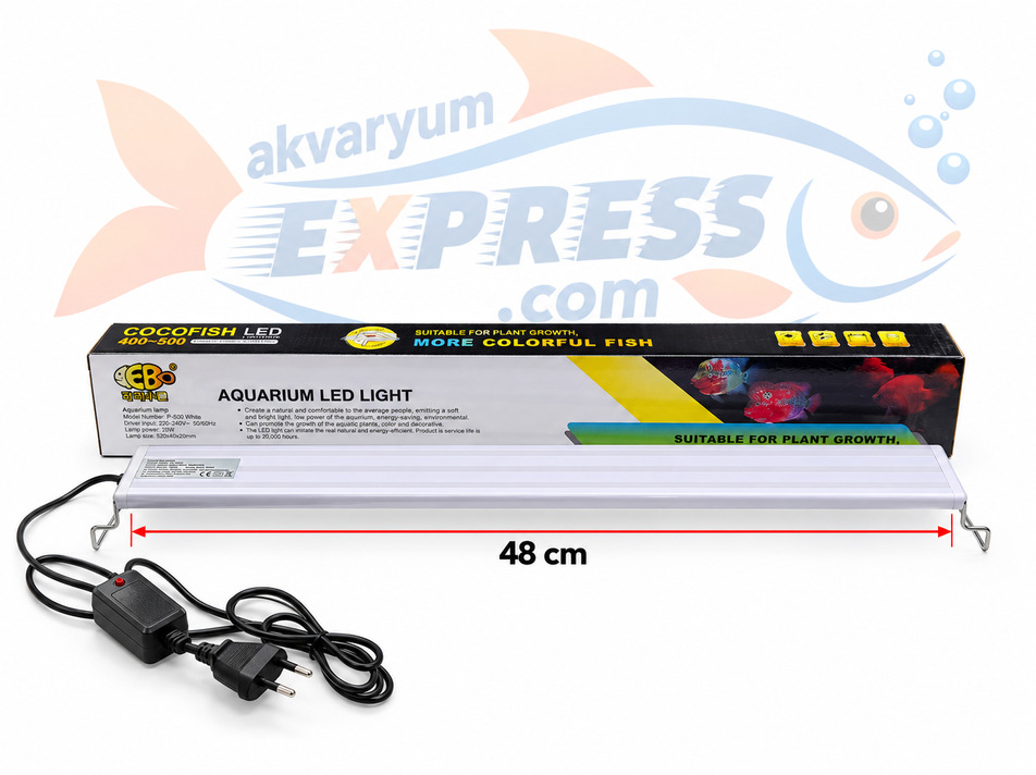 COCO 13W ULTRA İNCE AKVARYUM AYDINLATMA 51-70CM AKVARYUMLAR İÇİN