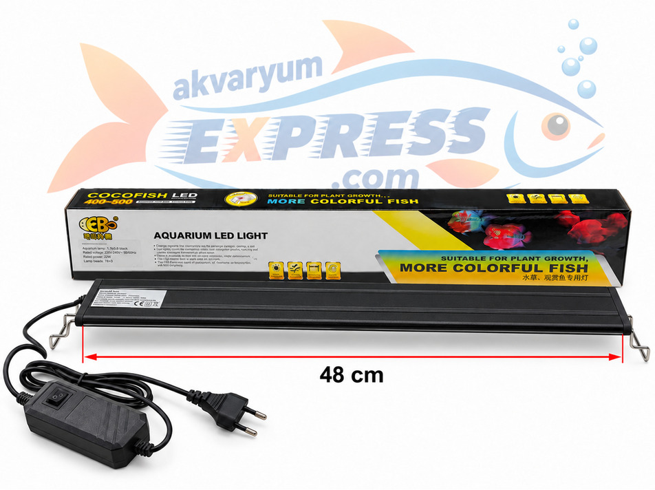 COCO 15W AKVARYUM LED AYDINLATMA 53-65 CM AKVARYUMLAR İÇİN