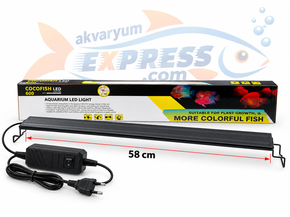 COCO 18W AKVARYUM LED AYDINLATMA 63-78CM AKVARYUMLAR İÇİN