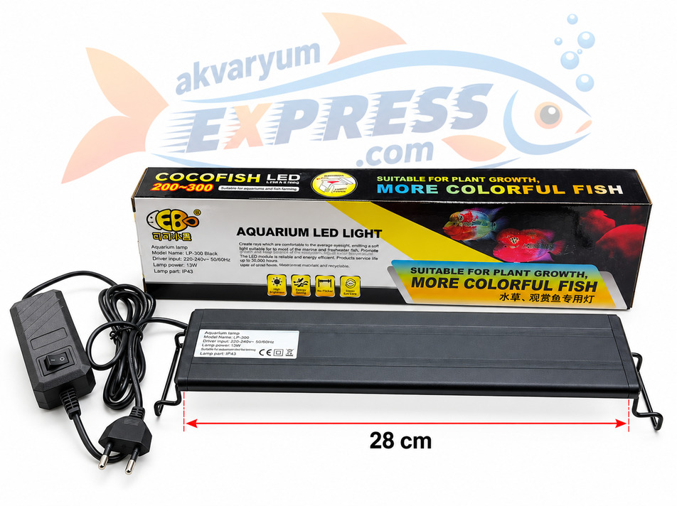 COCO 8W AKVARYUM LED AYDINLATMA 33-50CM AKVARYUMLARA UYGUNDUR