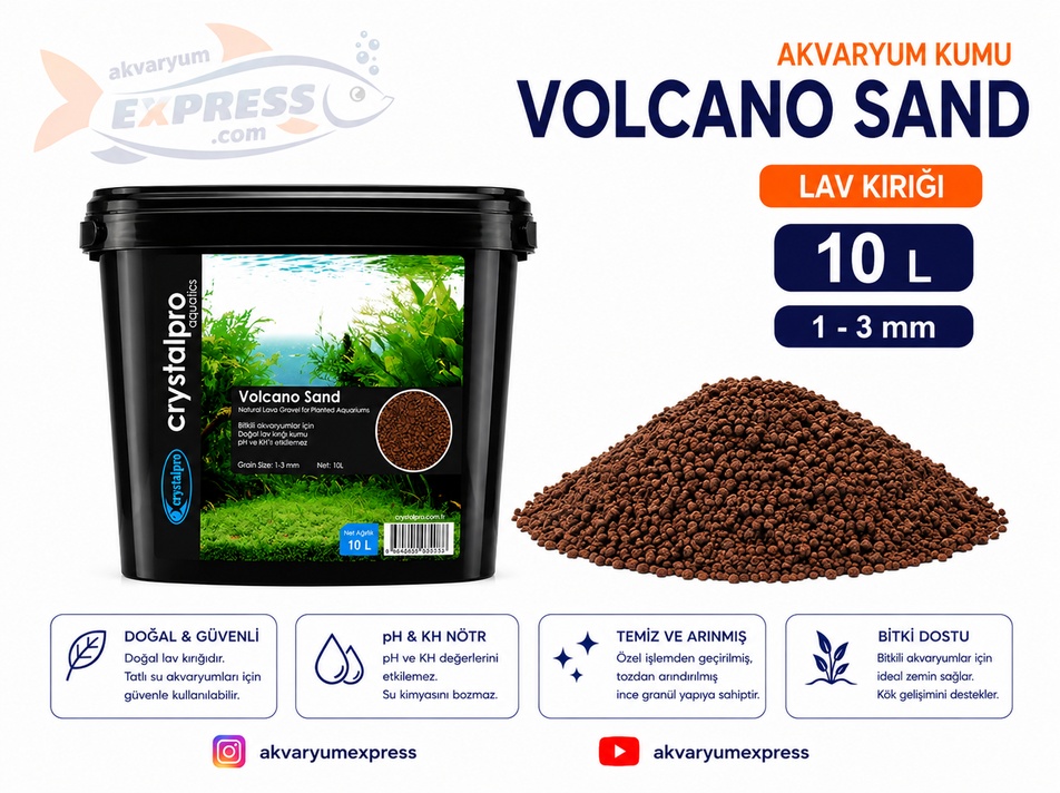 CRYSTAL PRO VOLCANO SAND İNCE LAV KIRIĞI 8KG