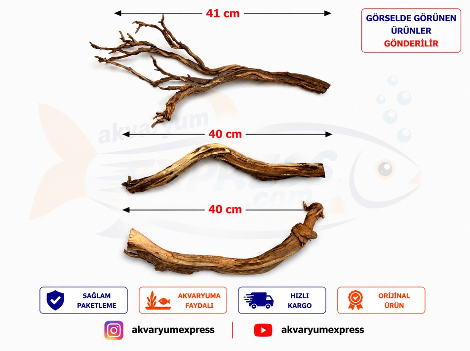 DOĞAL DEKORATİF RİBBED WOOD YATİ AKVARYUM DEKORU
