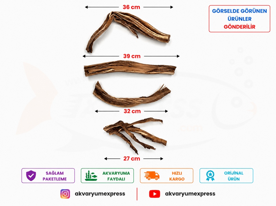 DOĞAL DEKORATİF RİBBED WOOD YATİ AKVARYUM DEKORU