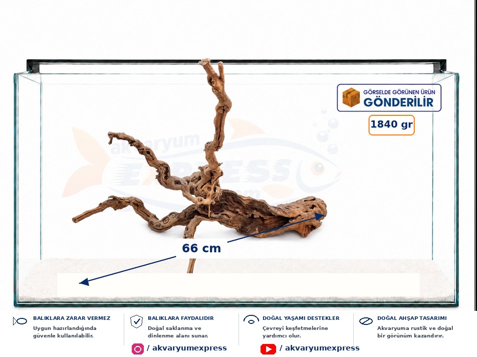 DOĞAL DEKORATİF YATİ KÖKÜ AKVARYUM DEKORU DEV BOY XKÖK029