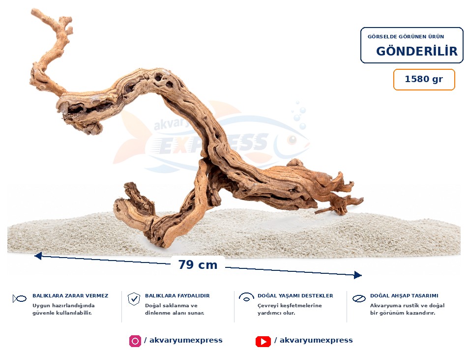 DOĞAL DEKORATİF YATİ KÖKÜ AKVARYUM DEKORU KÖPRÜ MODELİ