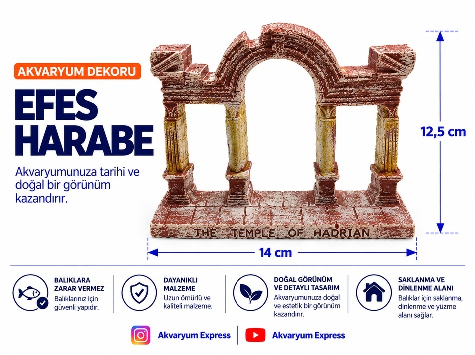EFES HARABE AKVARYUM DEKORU