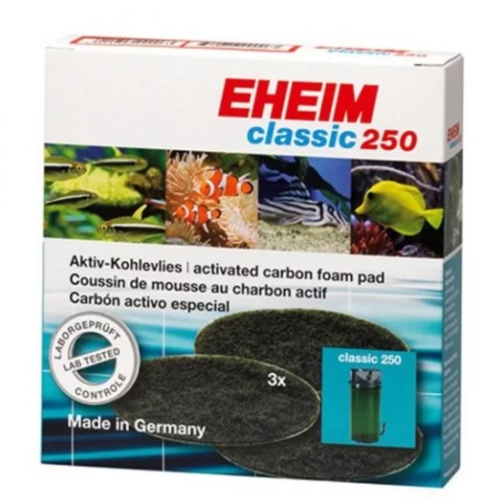 Eheim 2213 Classic 250 Karbonlu Yedek Sünger 3 Adet Eheim 2213 Classic 250 Karbonlu Yedek Sünger 3 Adet