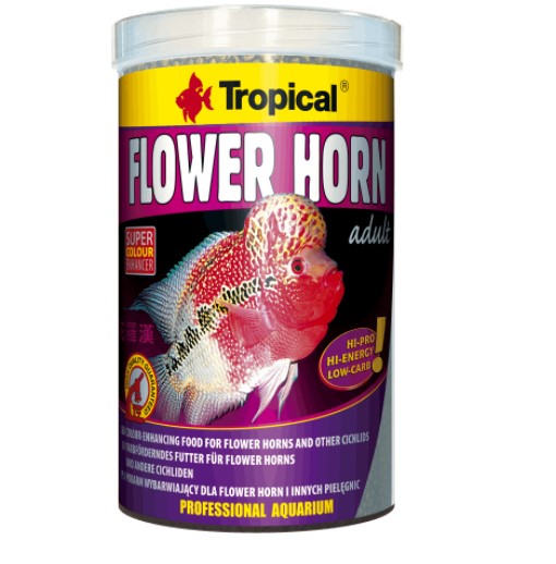 Flower Horn Adult Pellet Yetişkin İri Taneli Yem 1000ml 380gr