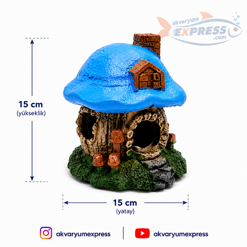 HOBBİT EVİ AKVARYUM DEKORU