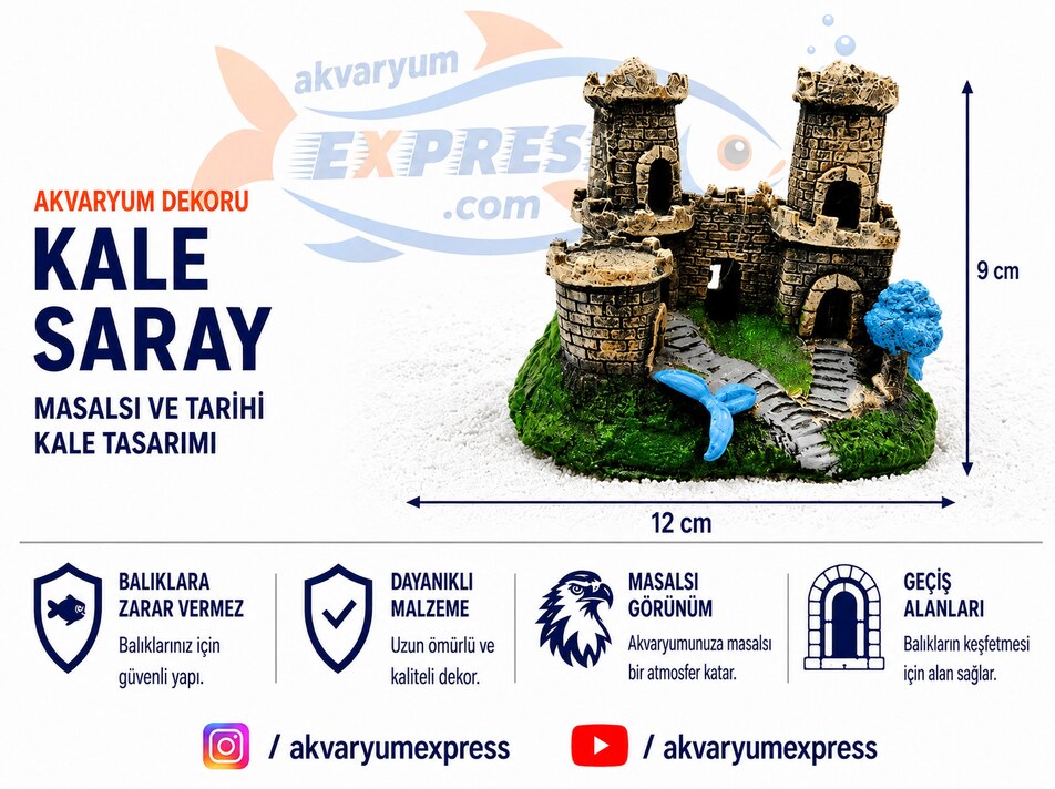 KALE SARAY AKVARYUM DEKORU