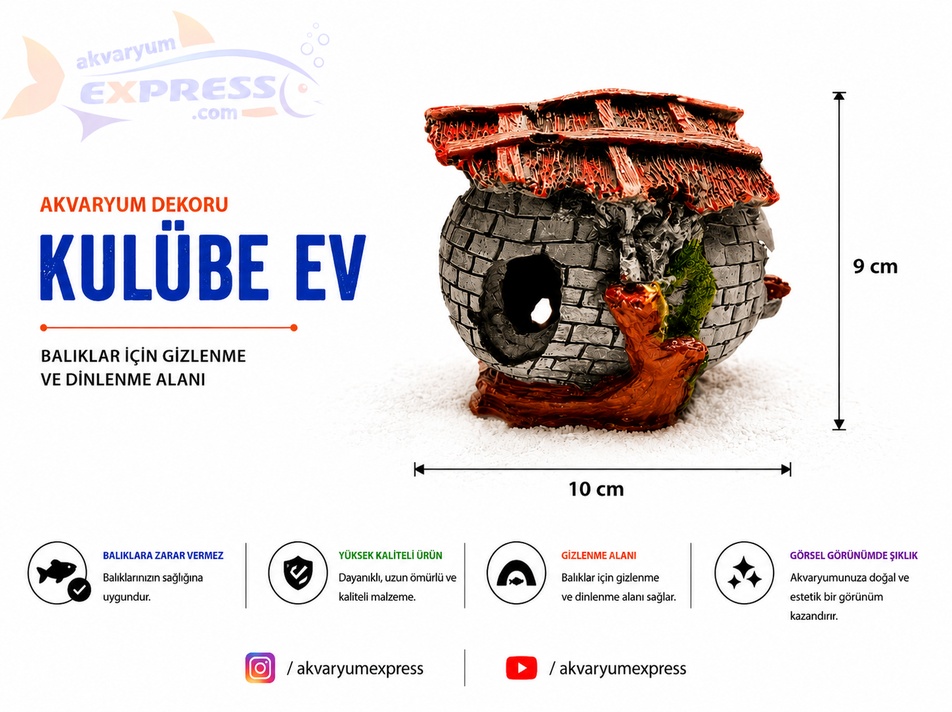 KULUBE EV NO2 AKVARYUM DEKORU