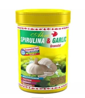 SPİRULİNA GARLİC SARIMSAKLI YEM 100ML 50GR SARMISKALI