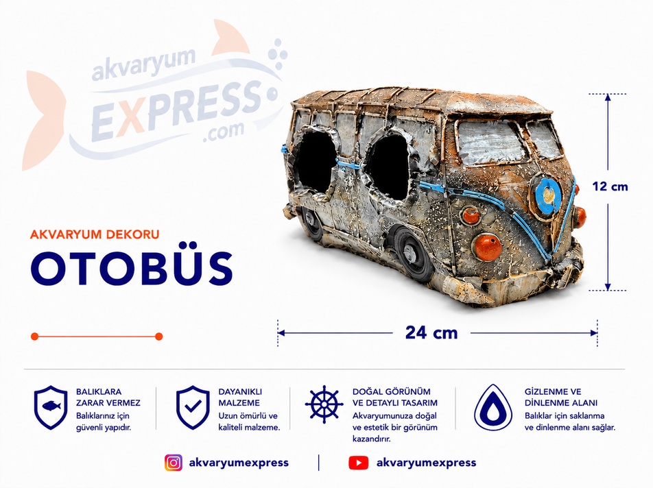 OTOBÜS AKVARYUM DEKORU