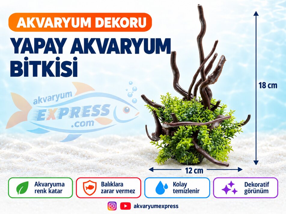 PLASTİK YAPAY BİTKİ DRİFTWOOD PLANT