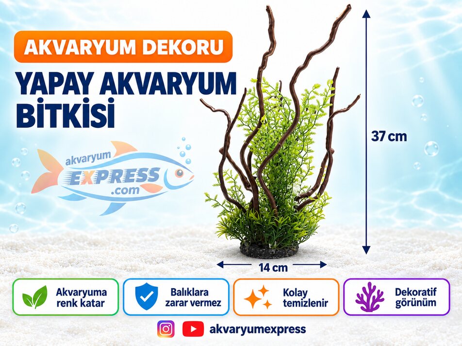 PLASTİK YAPAY BİTKİ DRİFTWOOD PLANT