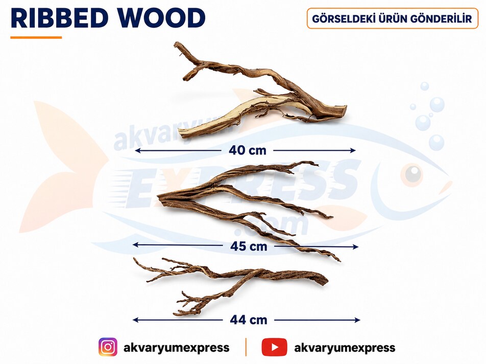 RİBBED WOOD YATİ ÖZEL TASARIM SETİ AKVARYUM DEKORU