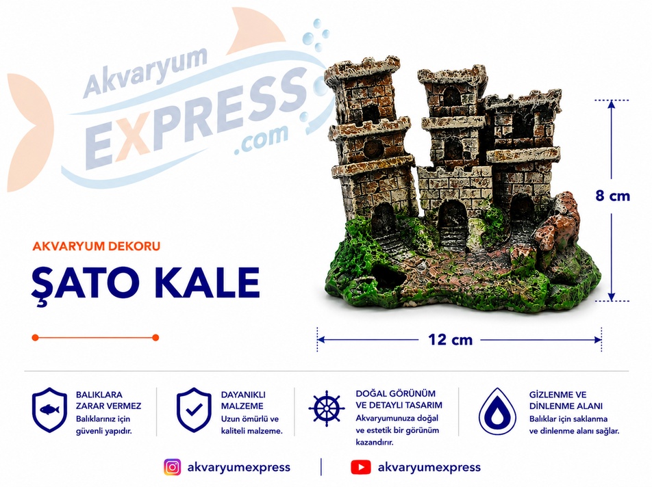 ŞATO KALE AKVARYUM DEKORU