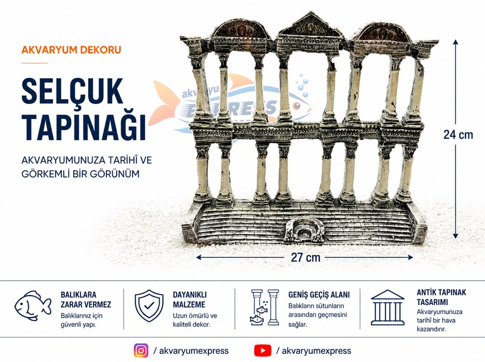SELÇUK TAPINAĞI AKVARYUM DEKORU