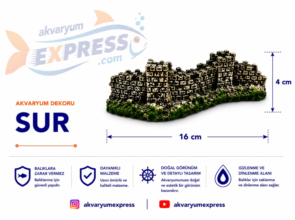 SUR AKVARYUM DEKORU