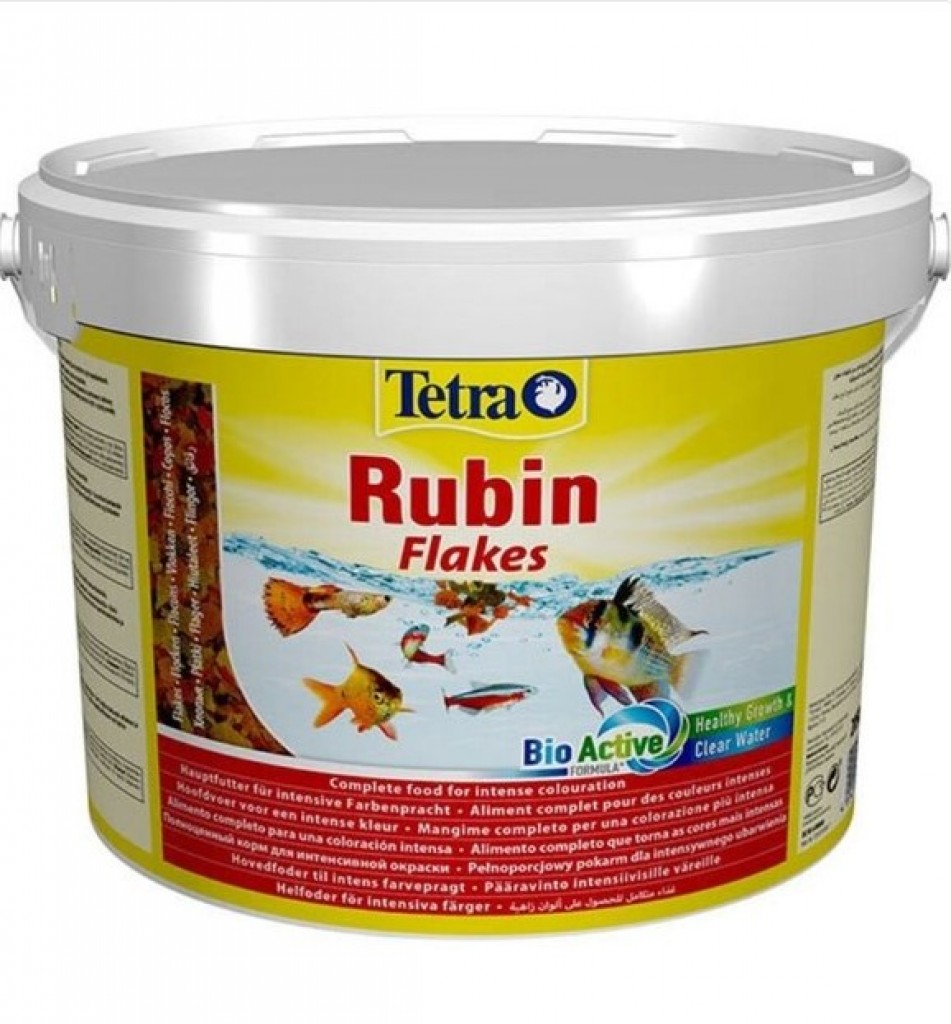 Tetra Rubin Flakes Renklendirici Pul Yem Kova - Lepistes Mol