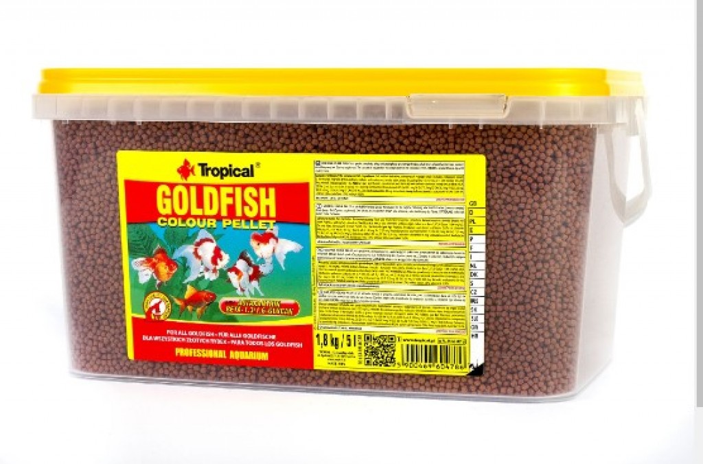 Tropical Goldfish Colour Pellet Japon Balığı Yemi Kovadan Bölme A Kalite