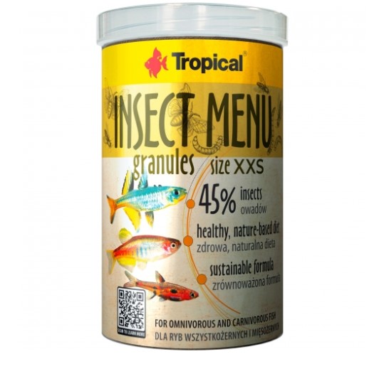 TROPICAL-INSECT MENU GRAN. XXS BALIK BÜYÜTME YEMİ TROPICAL-INSECT MENU GRAN. XXS BALIK BÜYÜTME YEMİ