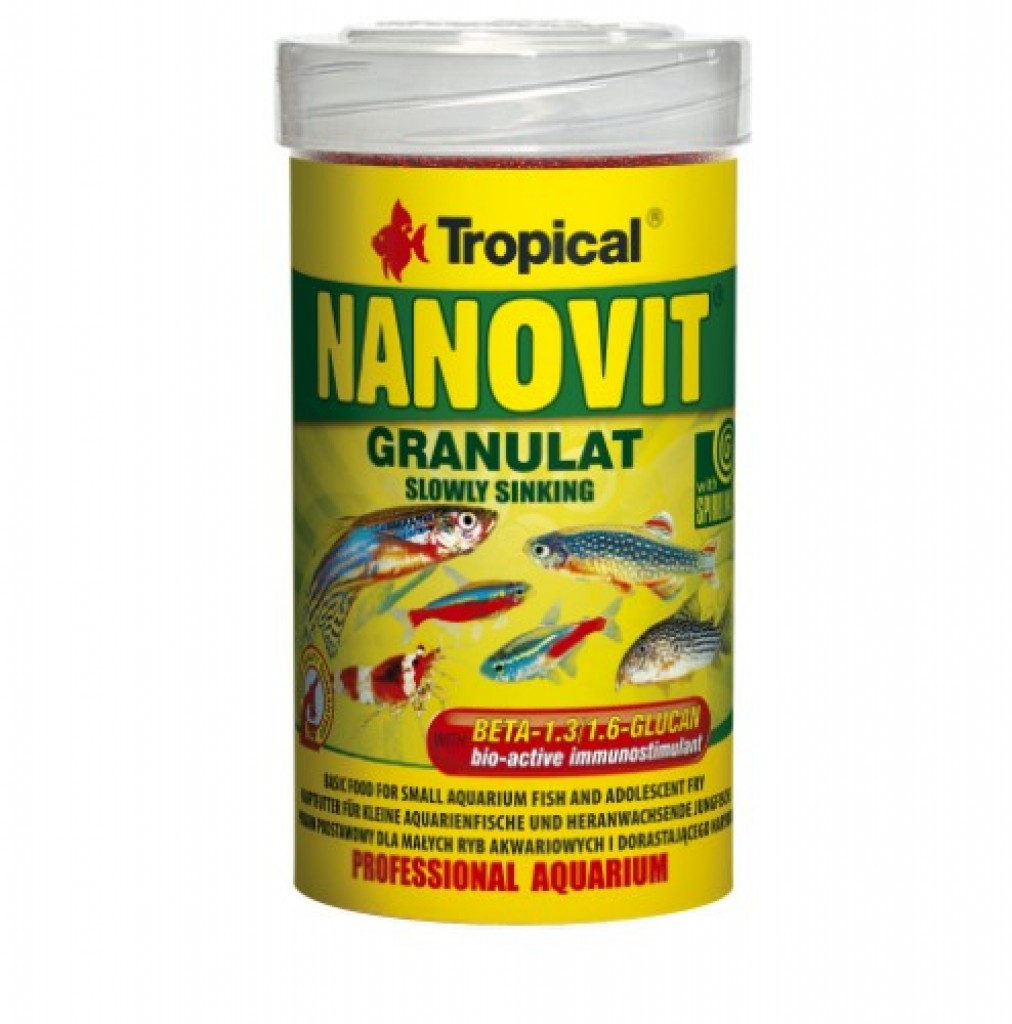 Tropical Nanovit Granulat 100 Ml - 70 Gr Küçük Balıklar İçin A KALİTE