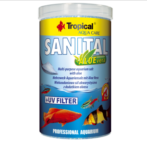 Tropical Sanital Aloe Vera İlaveli Zengin İçerikli Akvaryum Tuzu 120 Gr