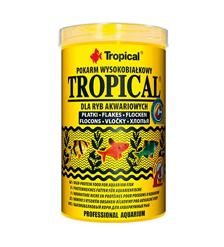 Tropical Yüksek Protein ve Bİtkisel Tetra Balıkları İçin Pul Yem 1000ml 200gr Tropical Yüksek Protein ve Bİtkisel Tetra Balıkları İçin Pul Yem 1000ml 200gr