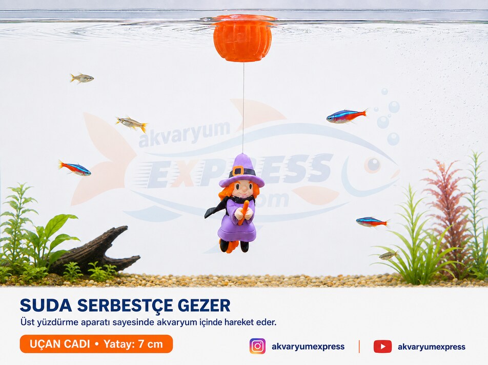 UÇAN CADI AKVARYUM DEKORU