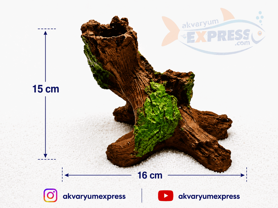 YAPAY AĞAÇ GÖVDESİ AKVARYUM DEKORU