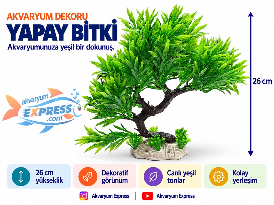 YAPAY PLASTİK BONZAİ BİTKİ